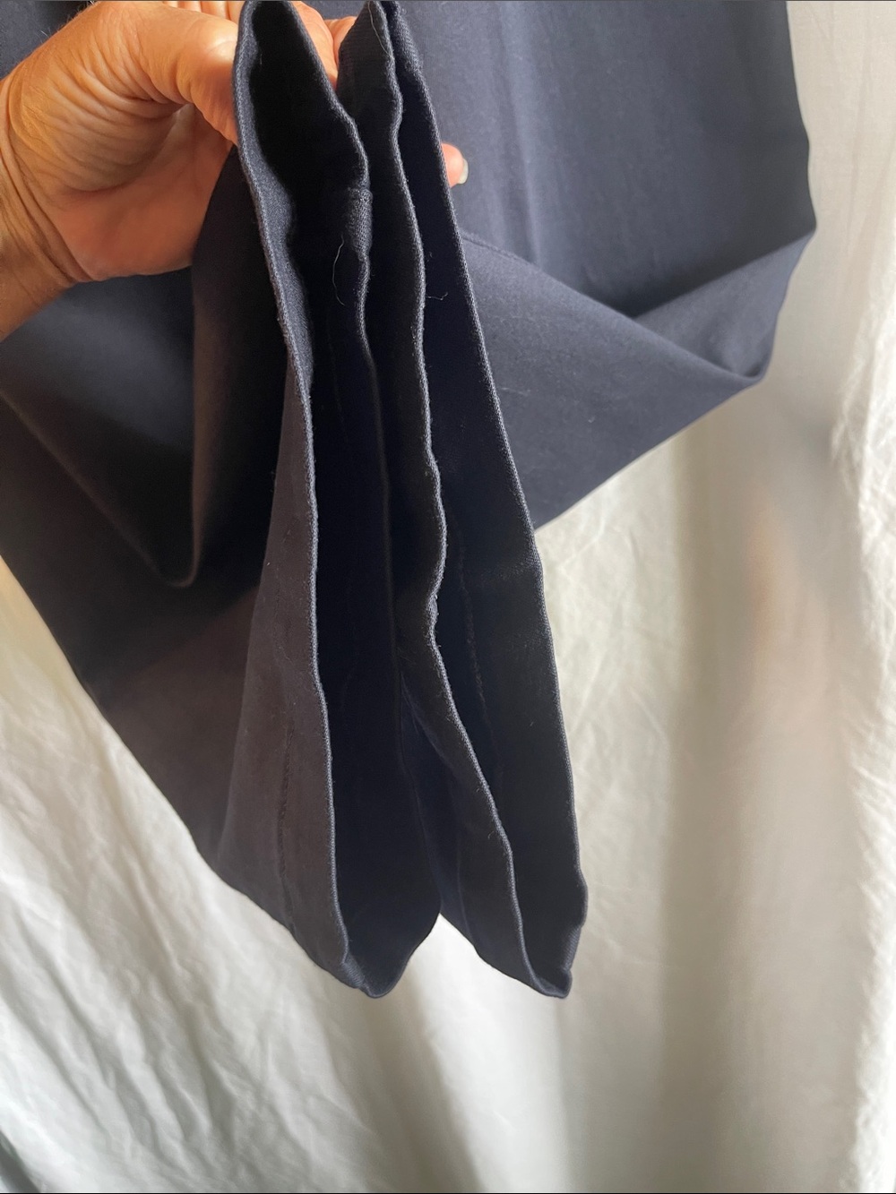 NYDJ Dark Navy LiftXTuck Wide-Leg Jeans Slacks size 10 - Picture 7 of 9